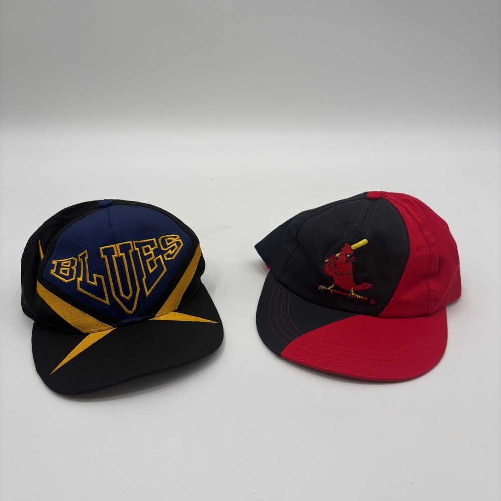 St Louis Blues Annco NHL Cardinals MLB Gatorade Snapback Hats Kids Lot